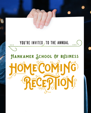 Baylor University Homecoming Reception Invitation