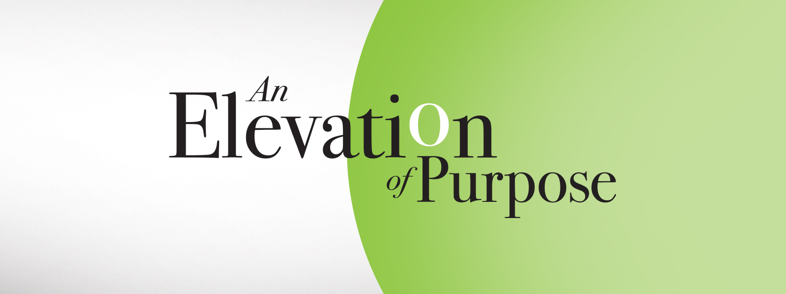 An Elevation of Purpose